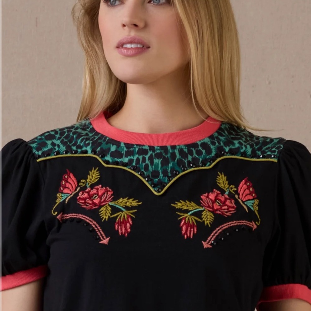Double D Ranch Sparkle & Shine Top XS NWT